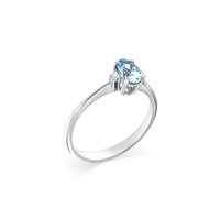 Ring Roman Gioielli Woman in White Gold Acquamarina 0.41 Ct AN.ACQ-J-2 - AN.ACQ-J-2